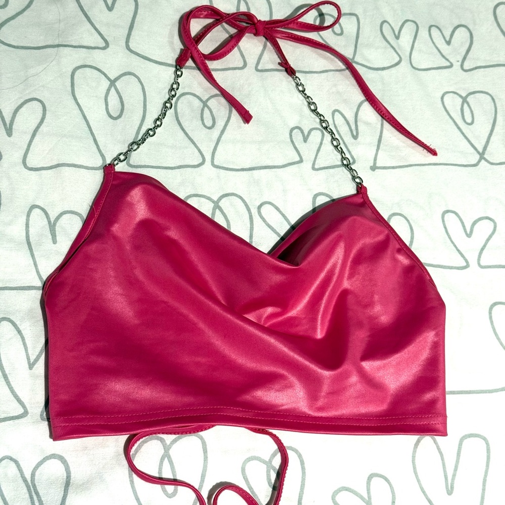 SHEIN Pink Crop Top